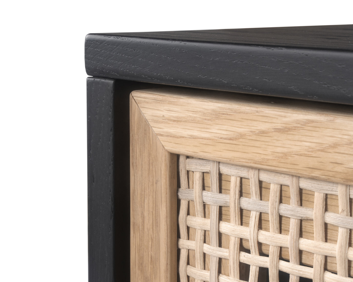 NAHLA AVIDA SIDEBOARD - LARGE - GOLD - BLACK/NATURAL