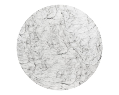 NAHLA CYPHER DINING TABLE TOP - MARBLE LOOK - WHITE - 55"