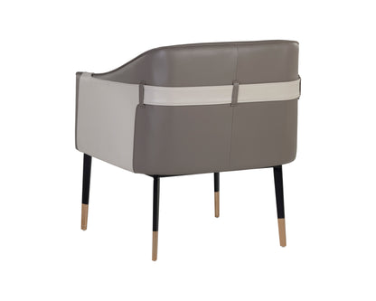 NAHLA CARTER LOUNGE CHAIR - NAPA TAUPE / NAPA STONE