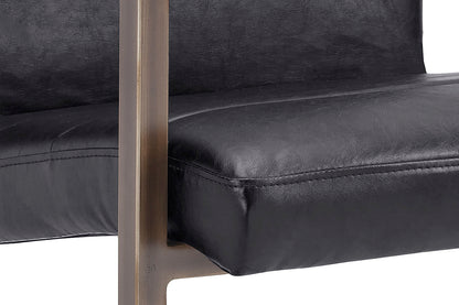 NAHLA JAFAR DINING ARMCHAIR - VINTAGE BLACK