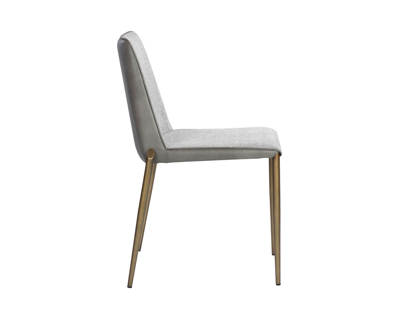NAHLA RENEE STACKABLE DINING CHAIR - BELFAST HEATHER GREY / BRAVO METAL