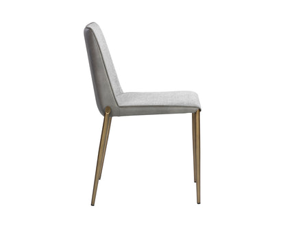 NAHLA RENEE STACKABLE DINING CHAIR - BELFAST HEATHER GREY / BRAVO METAL