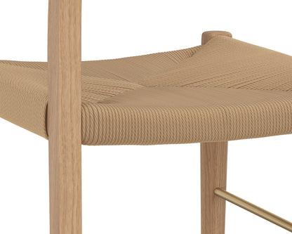 NAHLA BONDI COUNTER STOOL - LIGHT OAK