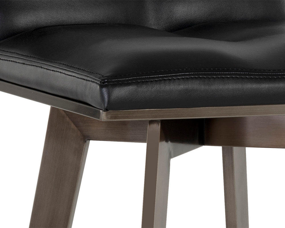 NAHLA ARIZONA SWIVEL BARSTOOL - CASTILLO BLACK