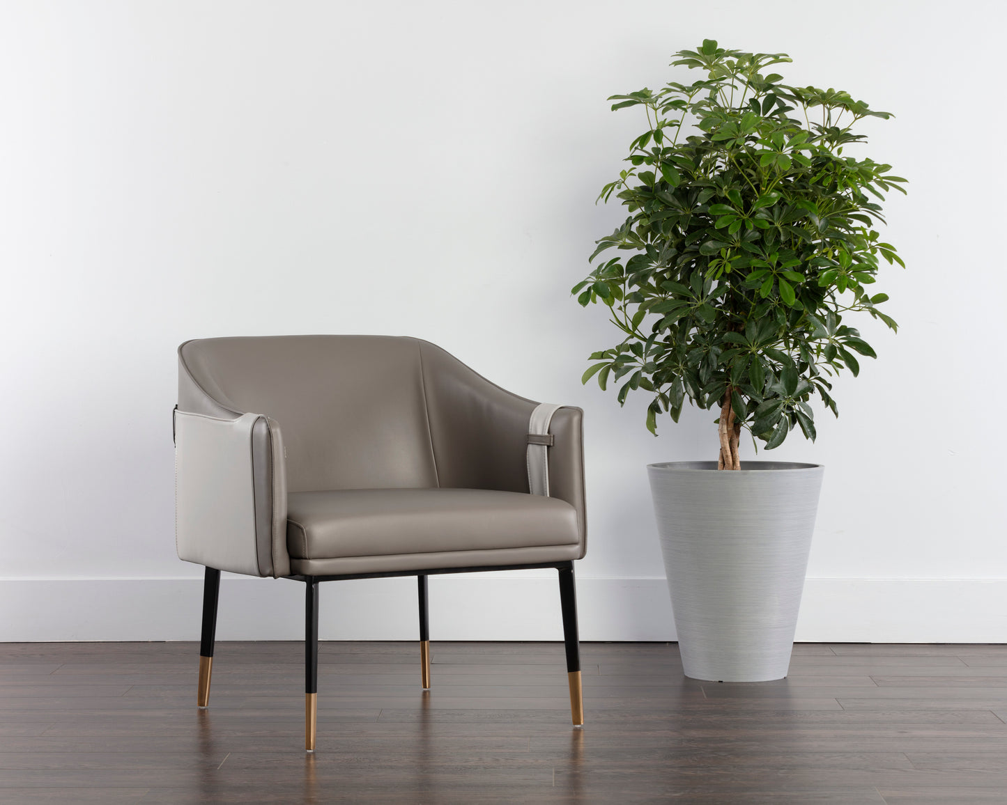 NAHLA CARTER LOUNGE CHAIR - NAPA TAUPE / NAPA STONE