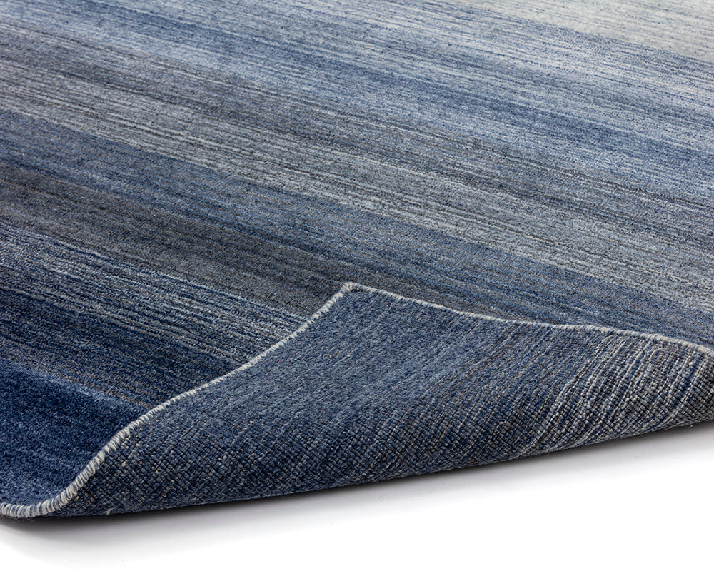 NAHLA LAGOS HAND-LOOMED RUG - BLUE - 5' X 8'