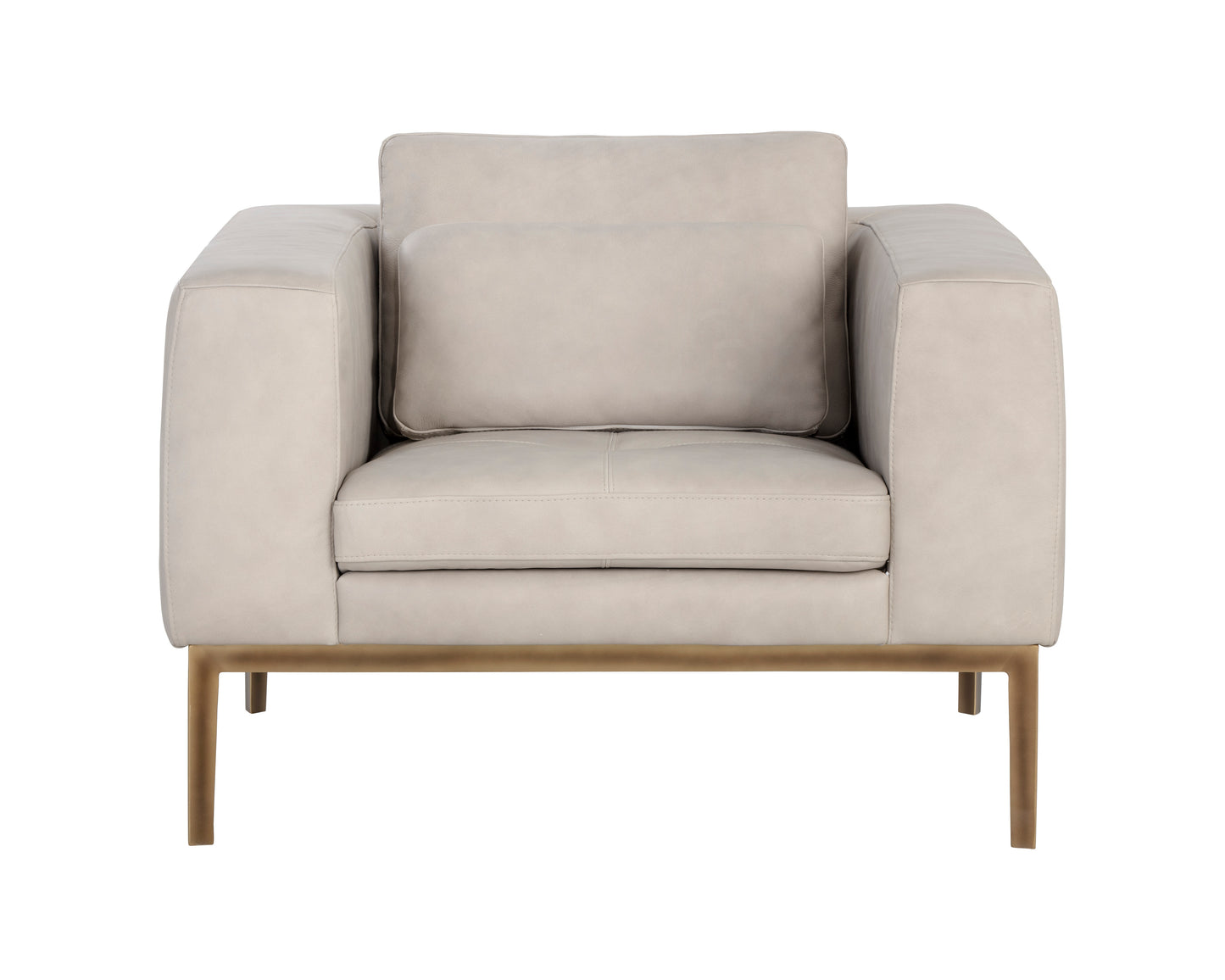 NAHLA BURR ARMCHAIR - BALI BONE LEATHER