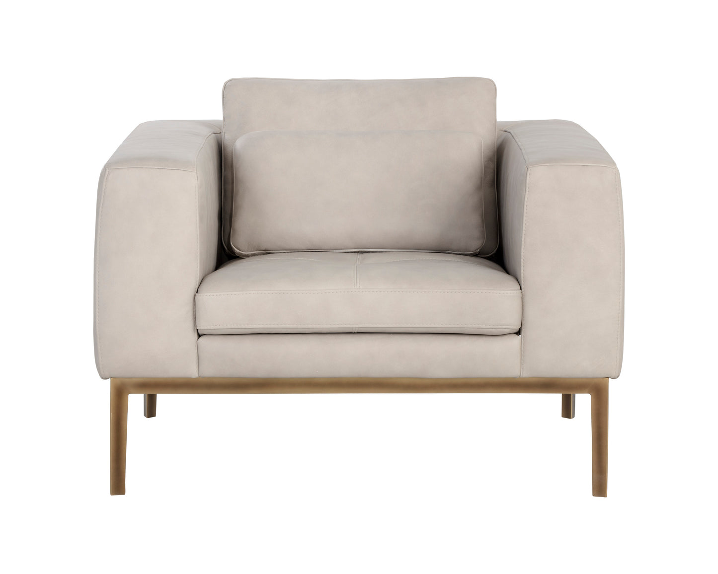 NAHLA BURR ARMCHAIR - BALI BONE LEATHER