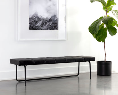 NAHLA CASIMIR BENCH - NIGHTFALL BLACK