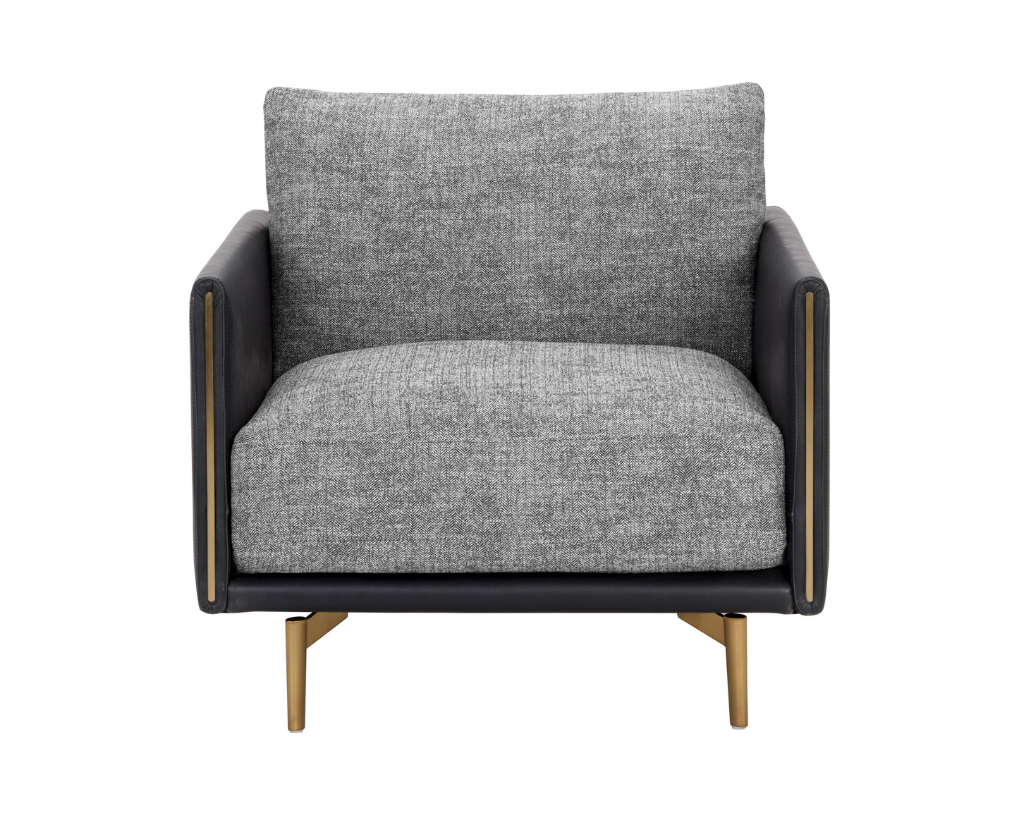 NAHLA ASHI ARMCHAIR - NASH ZEBRA / COAL BLACK