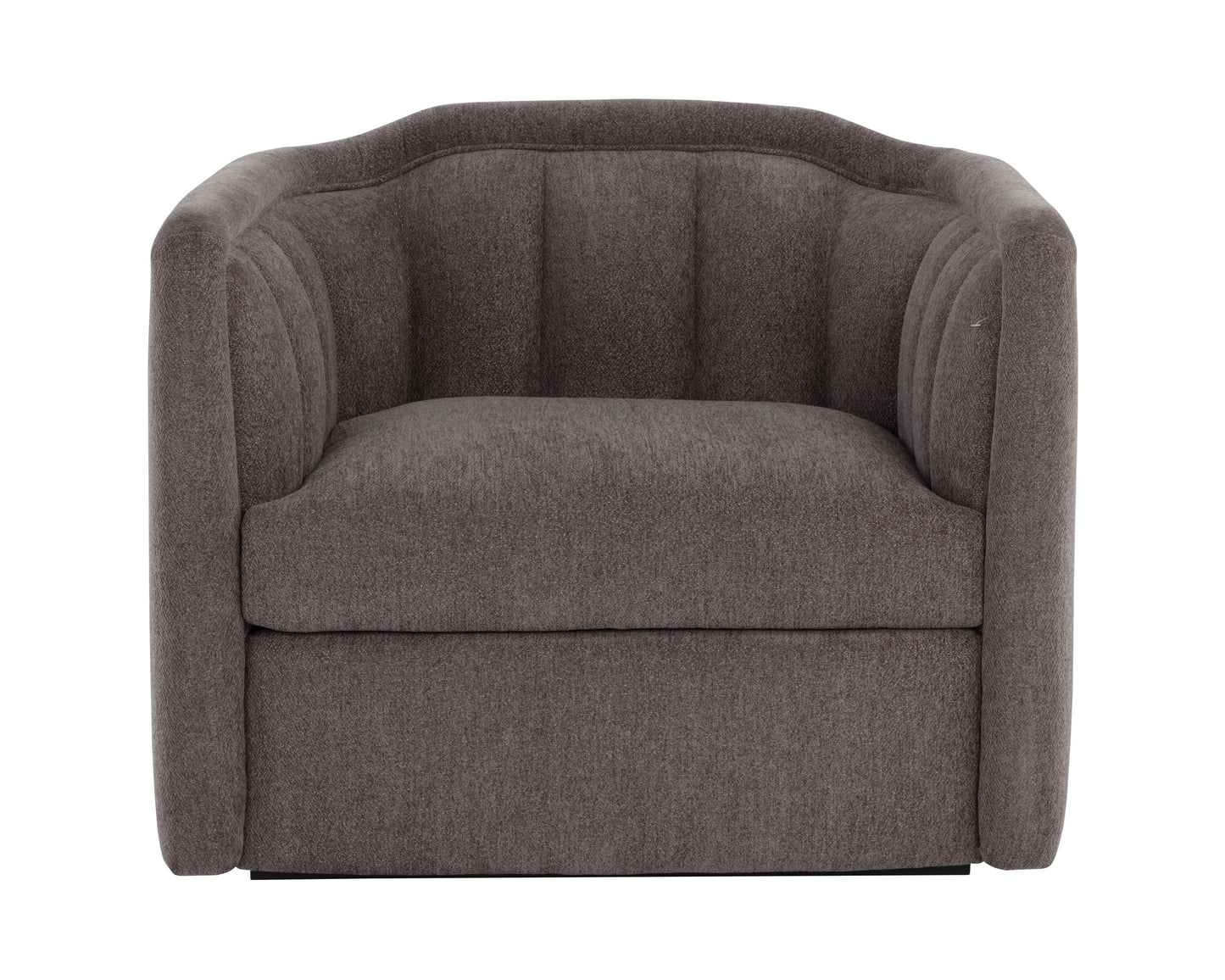 NAHLA BIRRIT SWIVEL ARMCHAIR - ALASKA HEDGEHOG BROWN