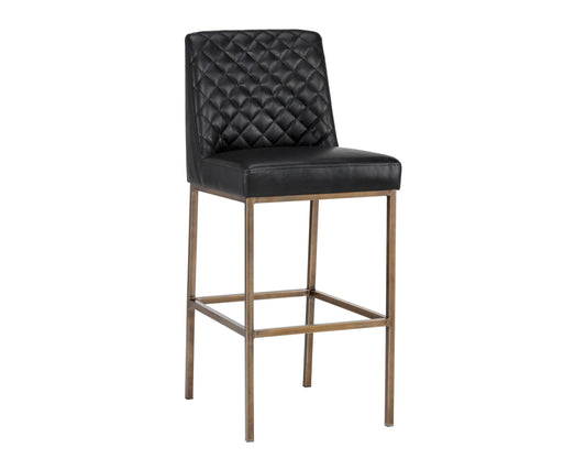NAHLA LEIGHLAND BARSTOOL - COAL BLACK
