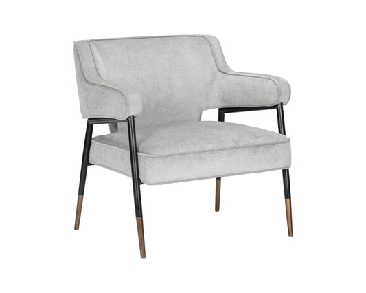 NAHLA DEROME LOUNGE CHAIR - POLO CLUB STONE