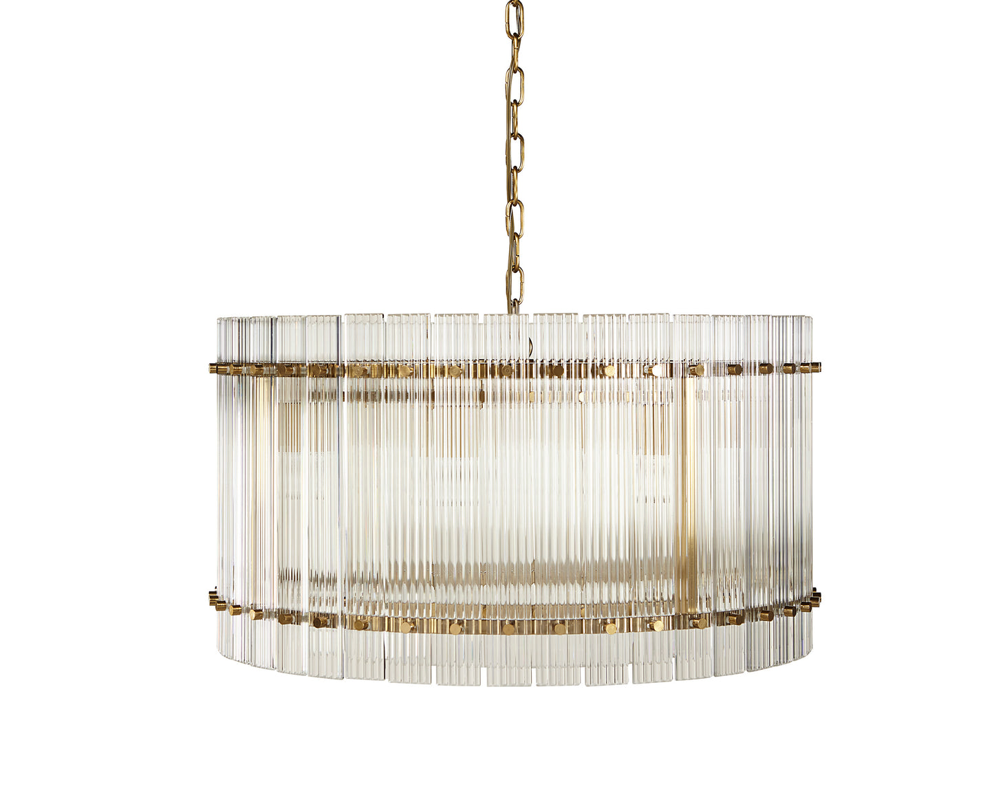 NAHLA KORE CHANDELIER - SMALL - BRASS - CLEAR