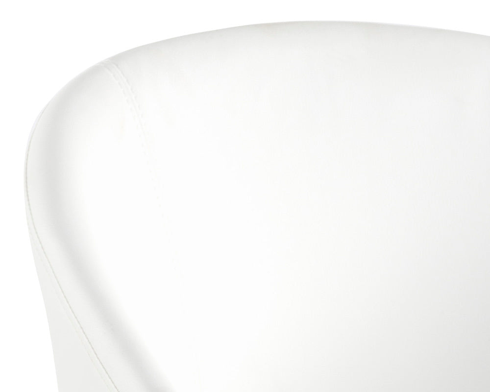 NAHLA THATCHER DINING ARMCHAIR - CHAMPAGNE GOLD - SNOW