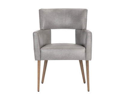 NAHLA AMERIE DINING ARMCHAIR - BRAVO METAL