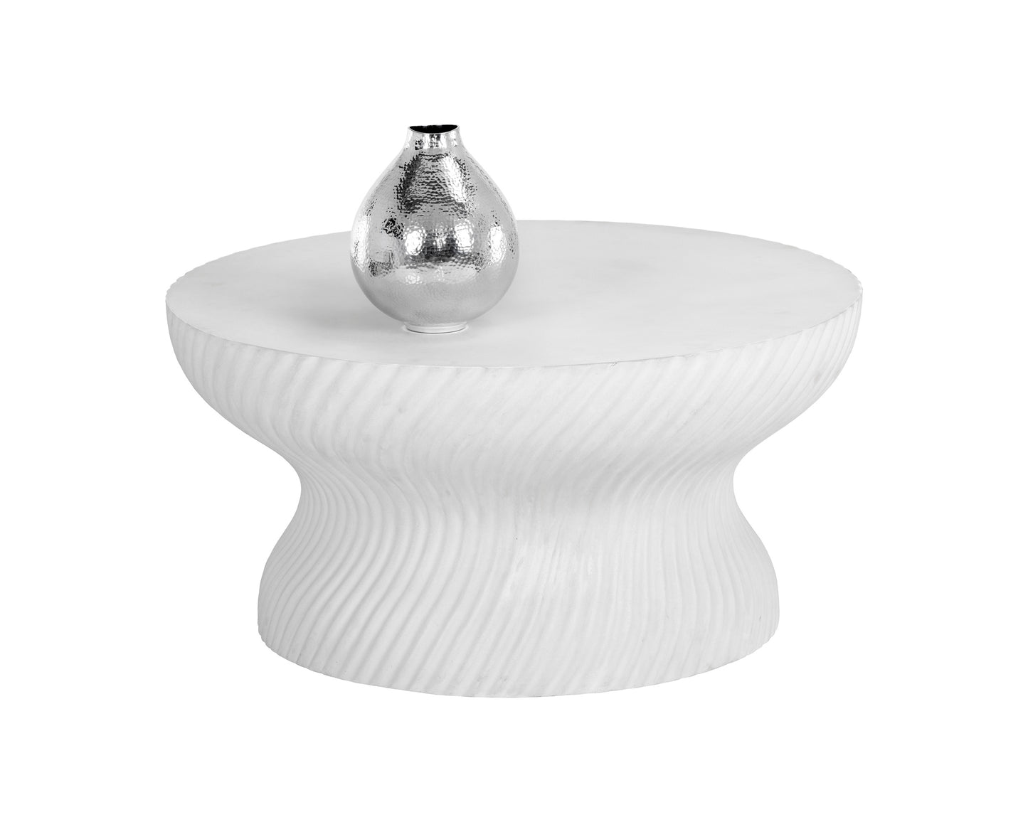 NAHLA CARA COFFEE TABLE - WHITE