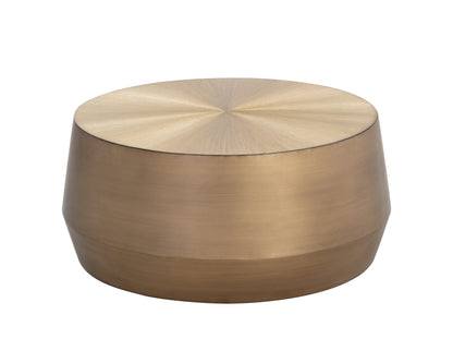 NAHLA CREED COFFEE TABLE - SMALL - ANTIQUE GOLD