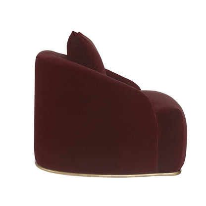 NAHLA ASTRID ARMCHAIR - MERLOT