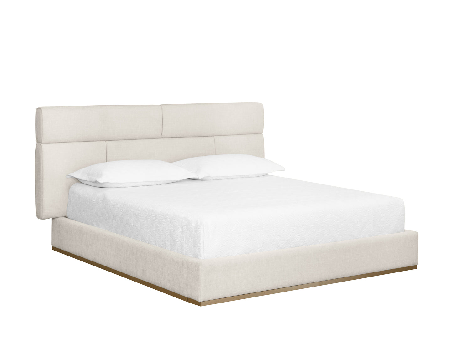 NAHLA BECKHAM BED - KING - CHACHA CREAM
