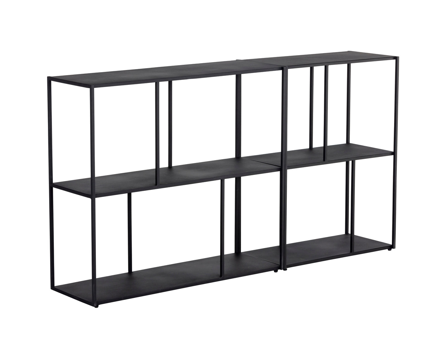 NAHLA EIFFEL LOW BOOKCASE - MEDIUM - BLACK