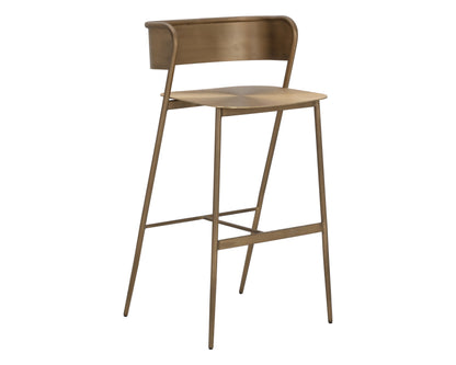 NAHLA KEANU BARSTOOL - ANTIQUE GOLD