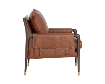 NAHLA MAUTI ARMCHAIR - BROWN - SHALIMAR TOBACCO LEATHER