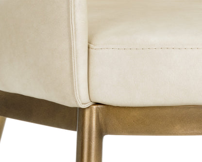 NAHLA FRANKLIN DINING ARMCHAIR - BRAVO CREAM