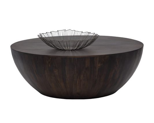 NAHLA KINSLEY COFFEE TABLE - SMALL - DARK BROWN