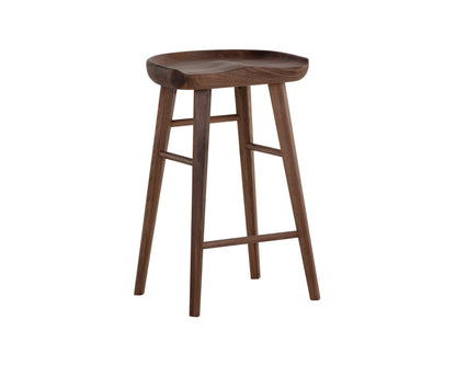 NAHLA DOMINIC COUNTER STOOL - WALNUT