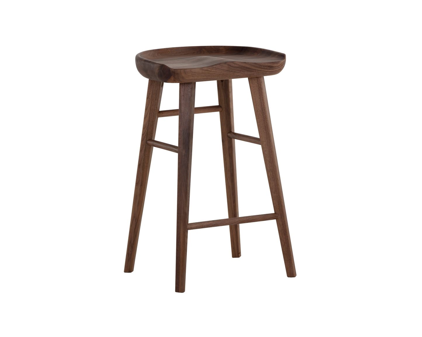 NAHLA DOMINIC COUNTER STOOL - WALNUT