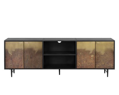 NAHLA AUBURN MEDIA CONSOLE AND CABINET