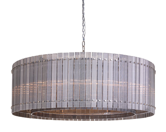 NAHLA KORE CHANDELIER - LARGE - NICKEL - SMOKE GREY