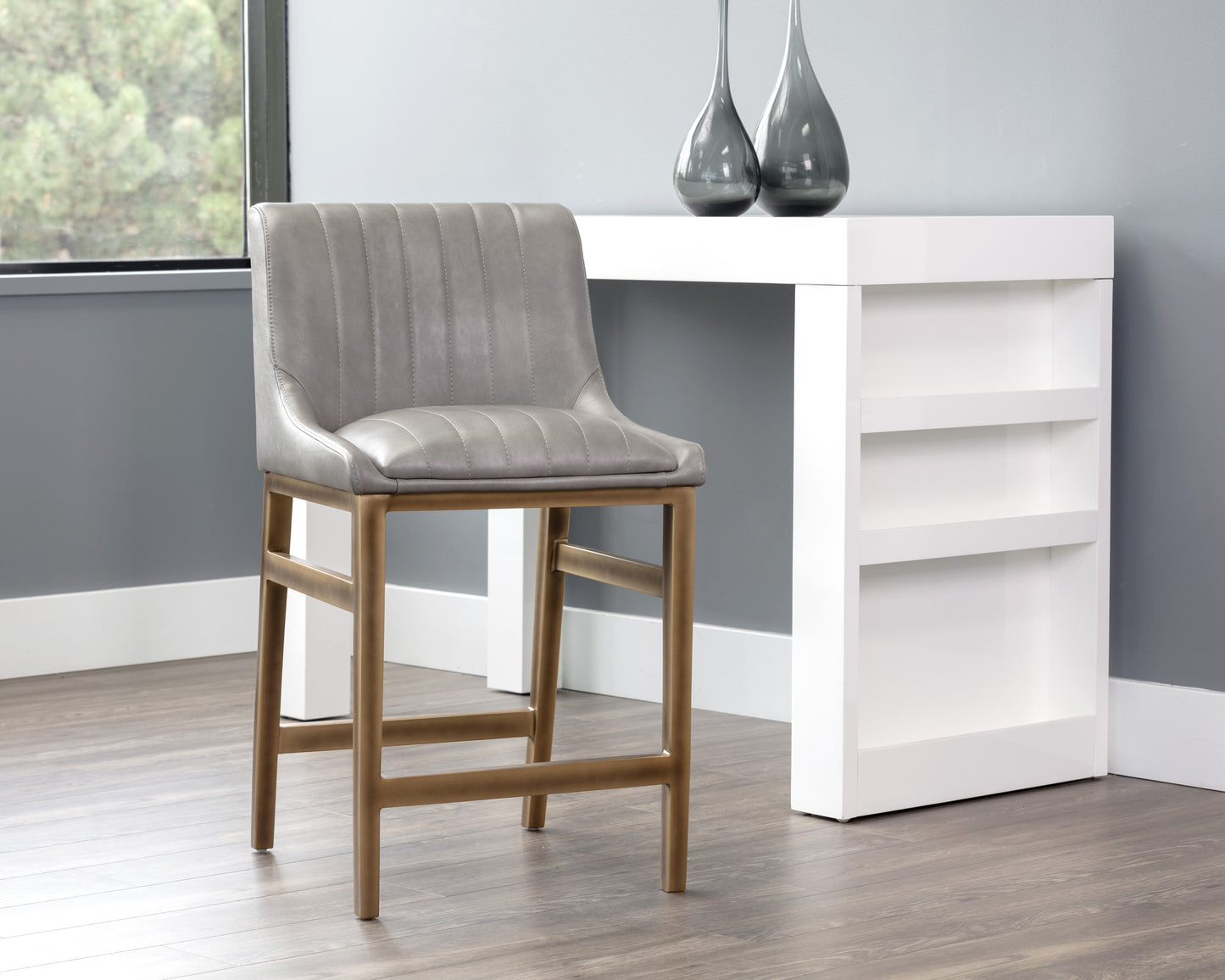 NAHLA HALDEN COUNTER STOOL - BRAVO METAL