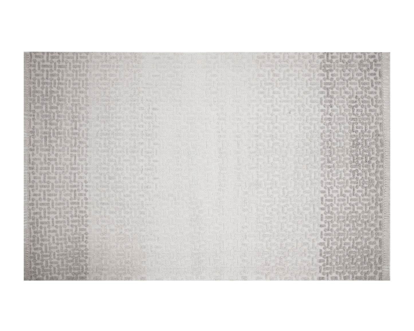 NAHLA INGRID HAND-KNOTTED RUG - GREY / IVORY - 5' X 8'