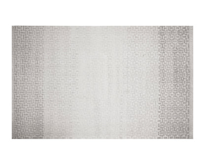 NAHLA INGRID HAND-KNOTTED RUG - GREY / IVORY - 5' X 8'