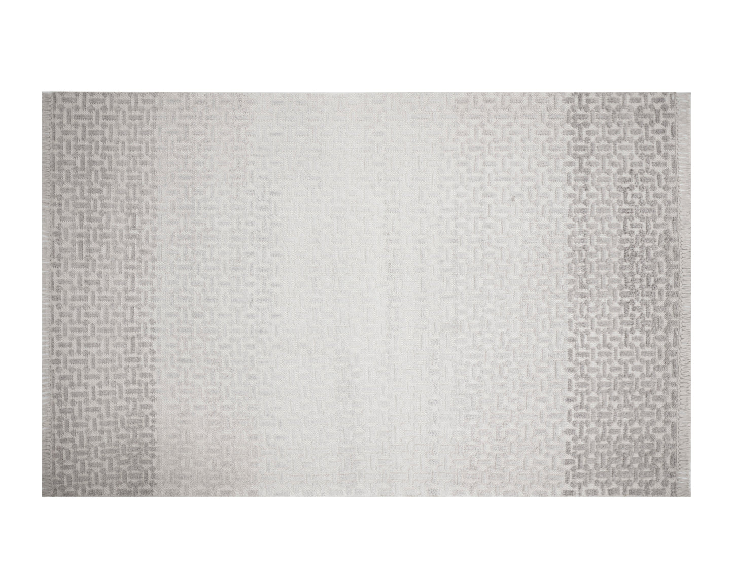 NAHLA INGRID HAND-KNOTTED RUG - GREY / IVORY - 5' X 8'