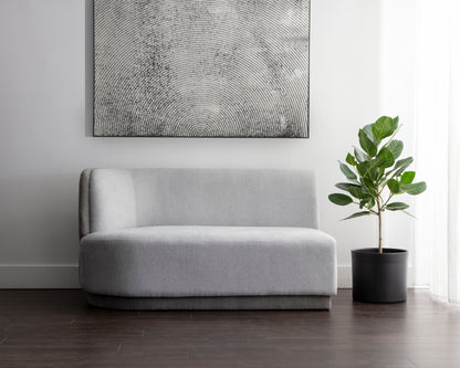 NAHLA JACLYN MODULAR - LEFT ARMCHAIR - EGYPT LIGHT GREY / DANNY MEDIUM GREY