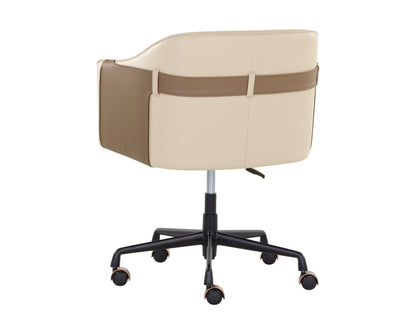 NAHLA CARTER OFFICE CHAIR - NAPA BEIGE / NAPA TAN