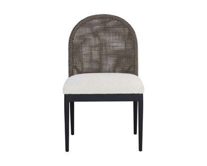 NAHLA CALANDRI DINING CHAIR - BLACK - LOUIS CREAM