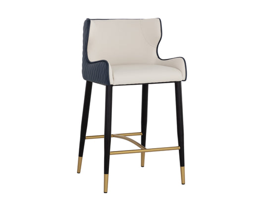 NAHLA GIANNI COUNTER STOOL - DILLON CREAM / DILLON THUNDER