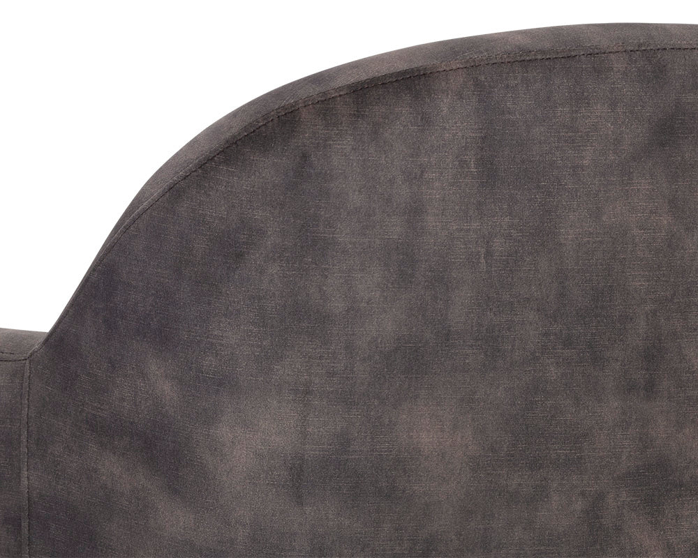 NAHLA CASEY SWIVEL LOUNGE CHAIR - NONO SHITAKE