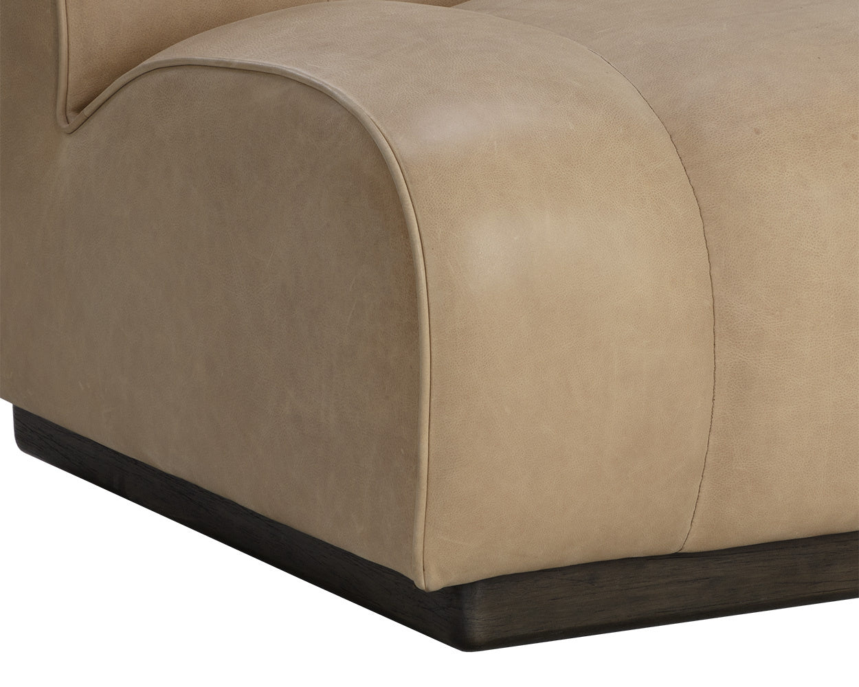 NAHLA BLAISE SWIVEL LOUNGE CHAIR - SAHARA SAND LEATHER