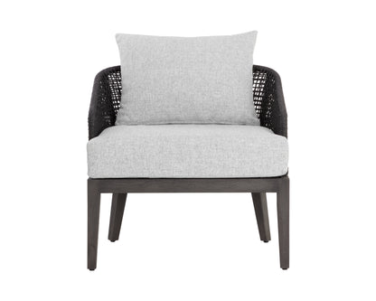 NAHLA CAPRI LOUNGE CHAIR - SMOKE GREY - COPACABANA MARBLE