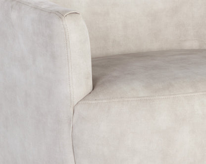 NAHLA CASEY SWIVEL LOUNGE CHAIR - NONO CREAM