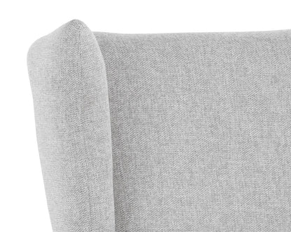 NAHLA KASEN LOUNGE CHAIR - BELFAST HEATHER GREY