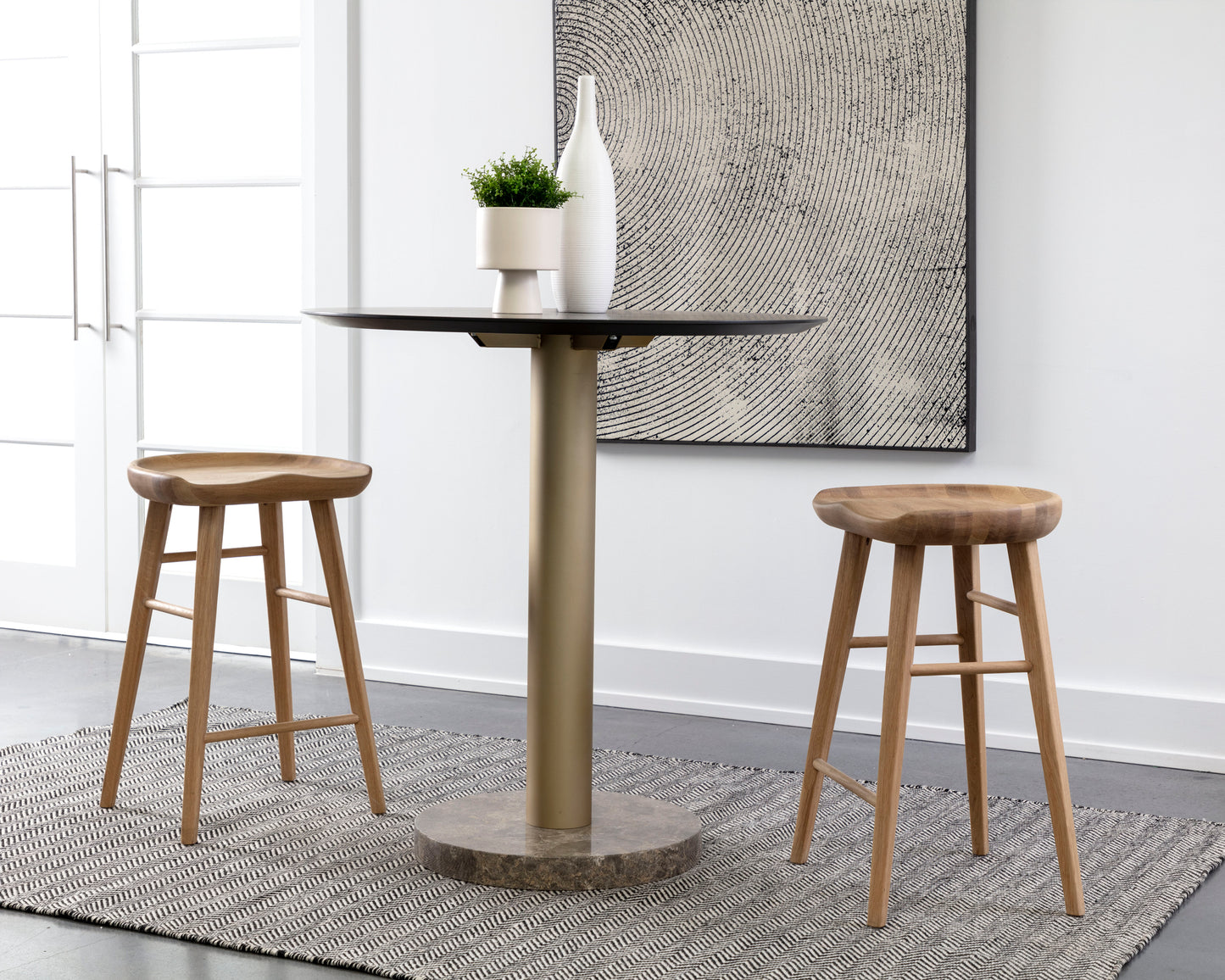 NAHLA DOMINIC COUNTER STOOL - LIGHT OAK