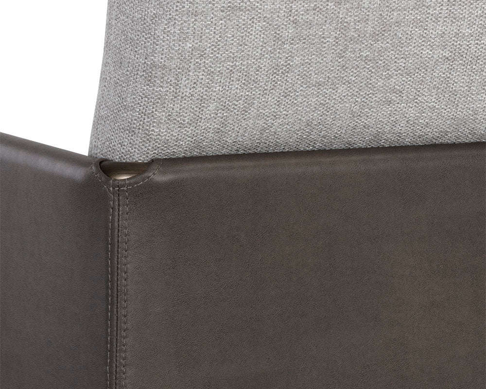 NAHLA BELLEVUE LOUNGE CHAIR - BELFAST HEATHER GREY / BRAVO ASH
