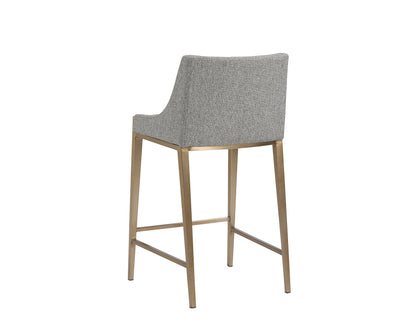 NAHLA DIONNE COUNTER STOOL - MONUMENT PEBBLE
