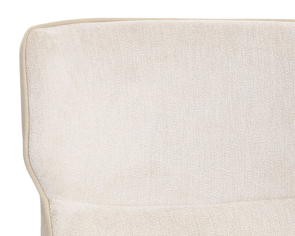 NAHLA JESMOND DINING CHAIR - POLO CLUB MUSLIN / BRAVO CREAM